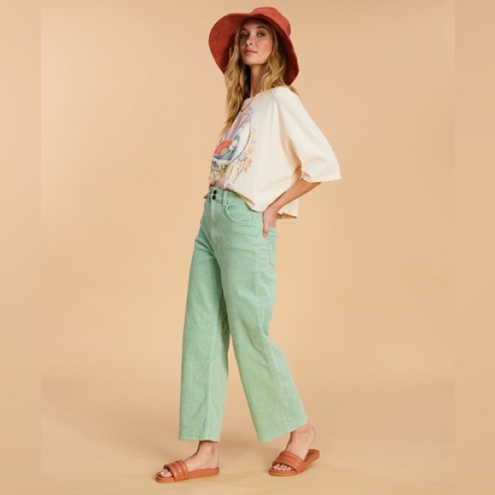 Billabong x Salty Blonde High-Waisted Corduroy Pants - Picture 7 of 12